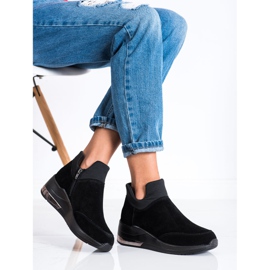Filippo Leather Sneakers On A Zipper black 2