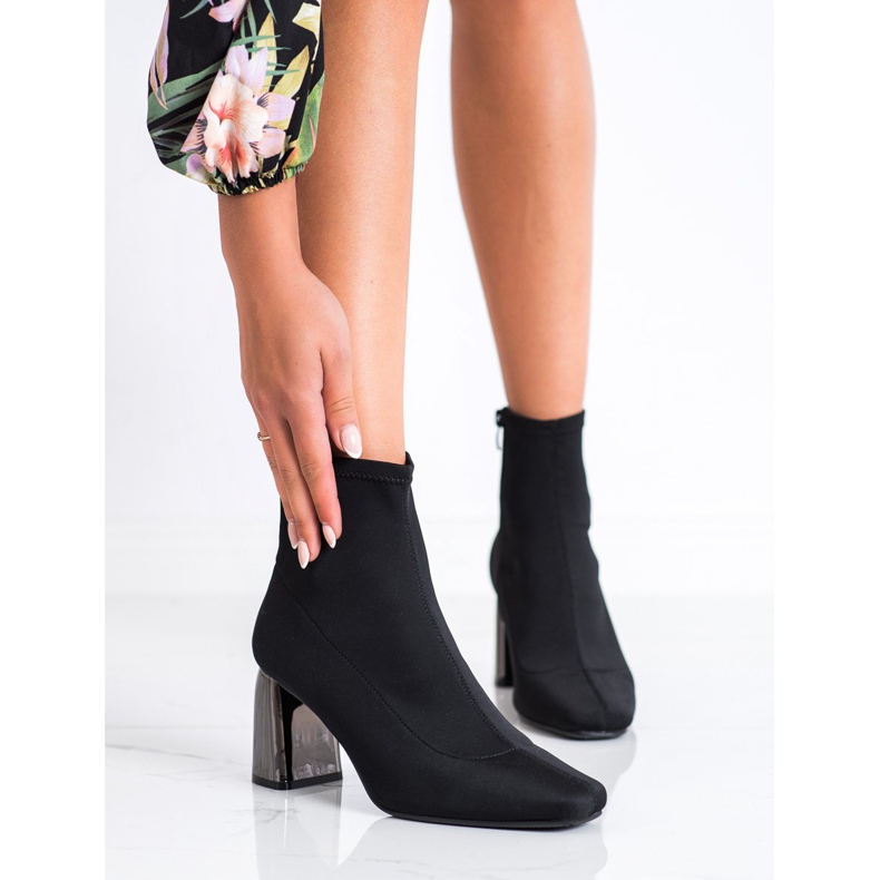 M.Daszyński Elegant high-heeled boots black 2