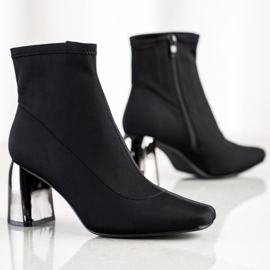 M.Daszyński Elegant high-heeled boots black 1