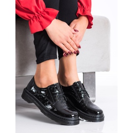 Filippo Snake Print Leather Shoes black 2