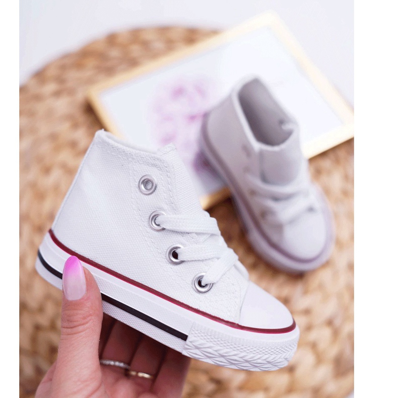 FRROCK Children's Classic High White Filemon Sneakers 4 FRROCK Children's Classic High White Filemon Sneakers 4