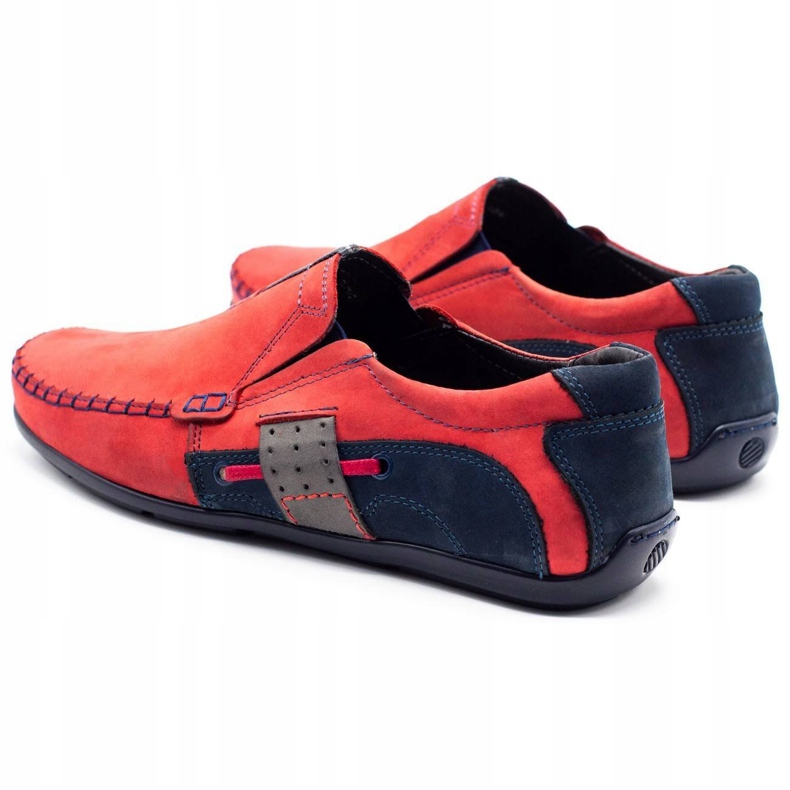 Olivier Men's loafers 834 red navy blue 5 Olivier Men's loafers 834 red navy blue 5