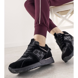 Black sneakers with metallic elements Moves 1