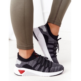 Women's sports shoes Memory Foam Big Star HH274532 dark gray grey 5