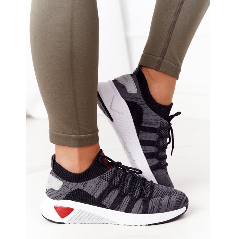 Women's sports shoes Memory Foam Big Star HH274532 dark gray grey 5