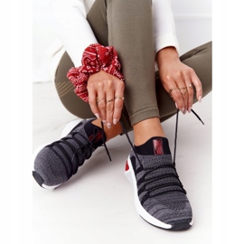 Women's sports shoes Memory Foam Big Star HH274532 dark gray grey 3