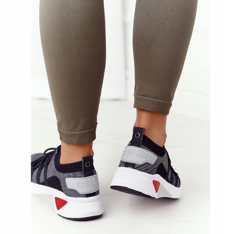 Women's sports shoes Memory Foam Big Star HH274532 dark gray grey 2