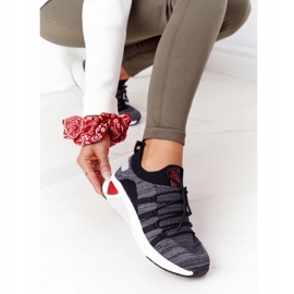 Women's sports shoes Memory Foam Big Star HH274532 dark gray grey 1