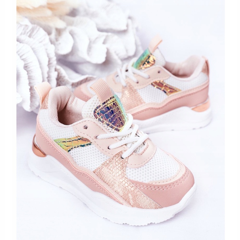 Girls' sports shoes pink sneakers 4 Girls' sports shoes pink sneakers 4