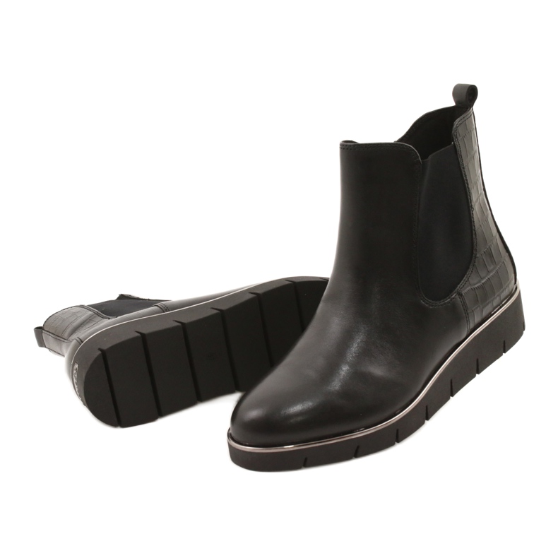 Caprice Wedge boots Walking On Air system 25339 Black 3