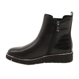 Caprice Wedge boots Walking On Air system 25339 Black 1