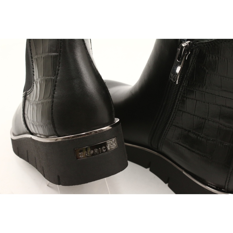 Caprice Wedge boots Walking On Air system 25339 Black 6