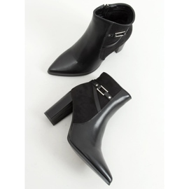 Black high-heeled boots E9306 Black 1