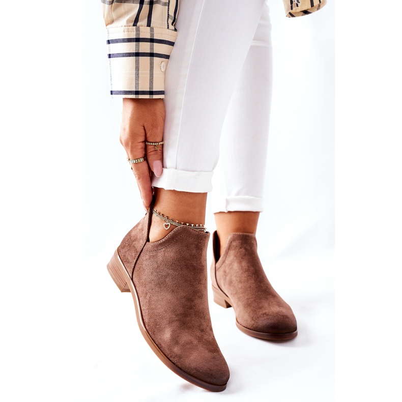 Vinceza Women's Suede Warm Boots Beige Joaliene 2