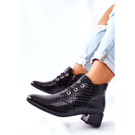 Vinceza Black Albeq High Heel Boots 1