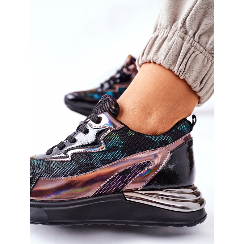 Vinceza Women's Sport Shoes Sneakers Black Multi Buckland 1