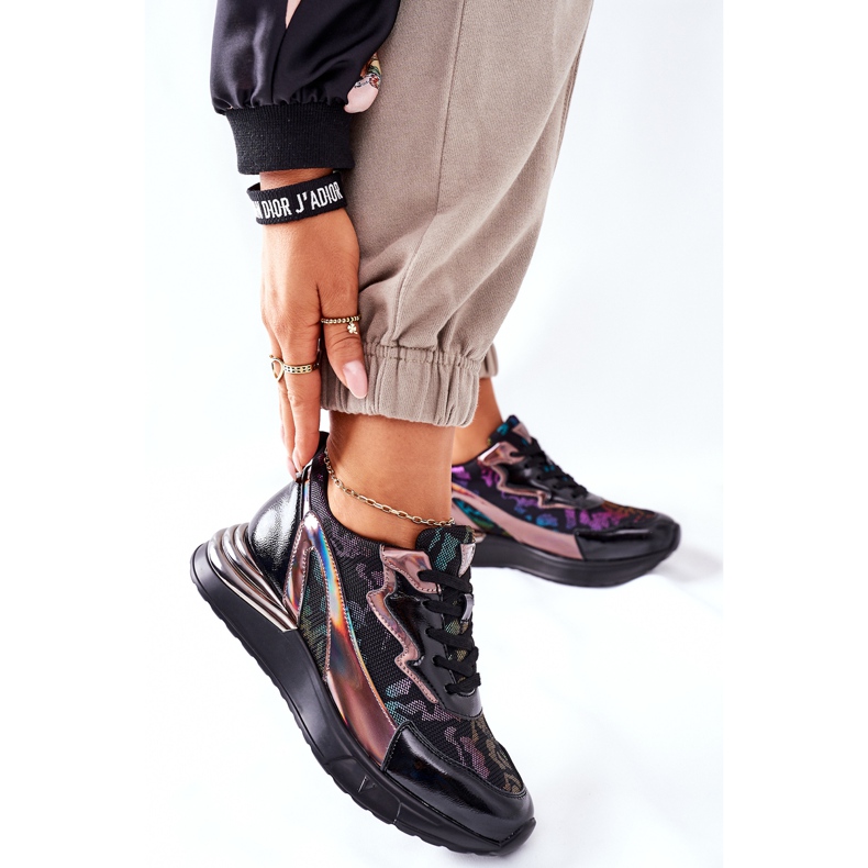 Vinceza Women's Sport Shoes Sneakers Black Multi Buckland 2