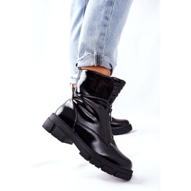 S.Barski Women's Black Boots Nobleford 2