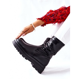 S.Barski Black Doubler Women's Boots With Elastic Shank 1