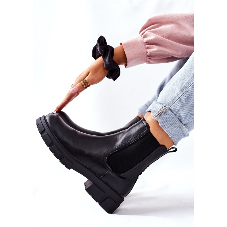 S.Barski Women's Black Warm Boots Jodhpur boots Roulette 1 S.Barski Women's Black Warm Boots Jodhpur boots Roulette 1