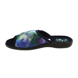 Women's Slippers Adanex 26264 Sweet navy blue blue green 1