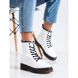 SHELOVET White Workers Boots With Fur 2