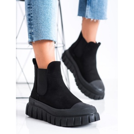 SHELOVET Fashionable Chelsea Boots On The Platform black 2
