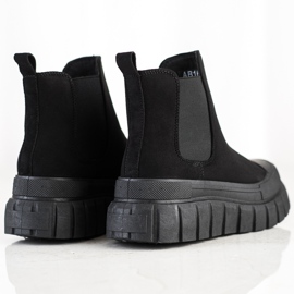 SHELOVET Fashionable Chelsea Boots On The Platform black 1