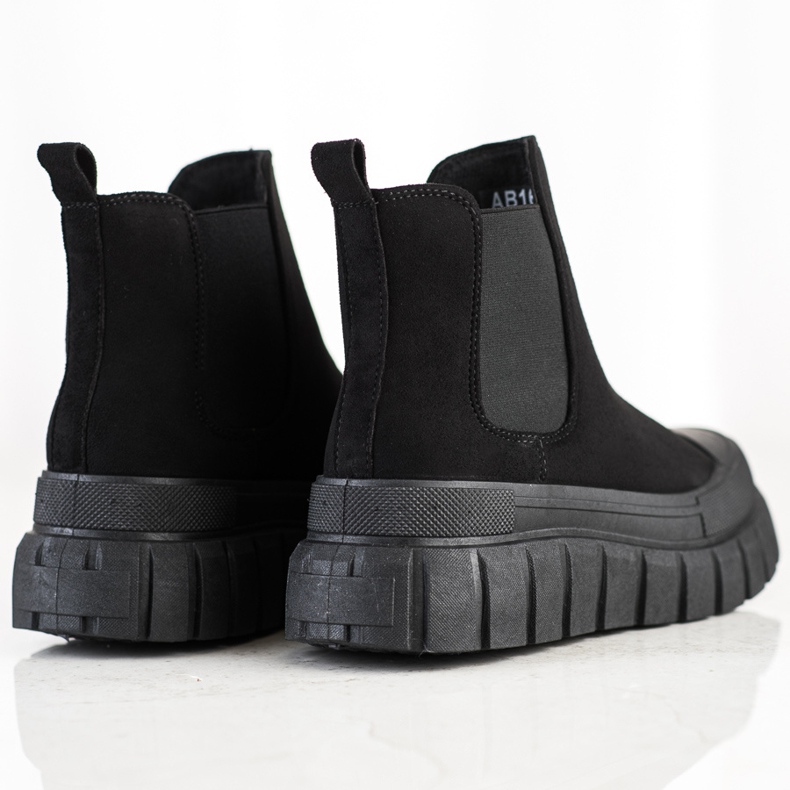 SHELOVET Fashionable Chelsea Boots On The Platform black 1