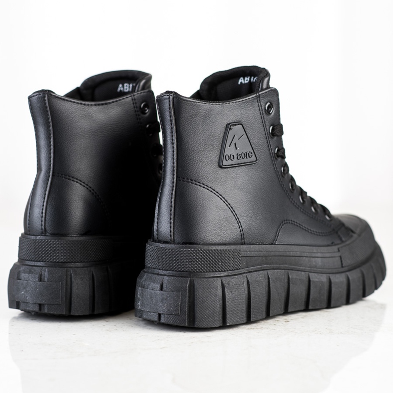 SHELOVET Sneakers With Eco Leather On The Platform black 1