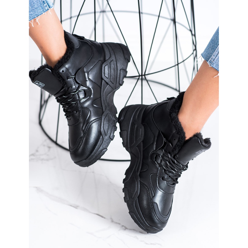 Evento Warm Boots Sneakers black 2 Evento Warm Boots Sneakers black 2
