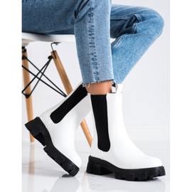 SHELOVET High White Chelsea Boots 1