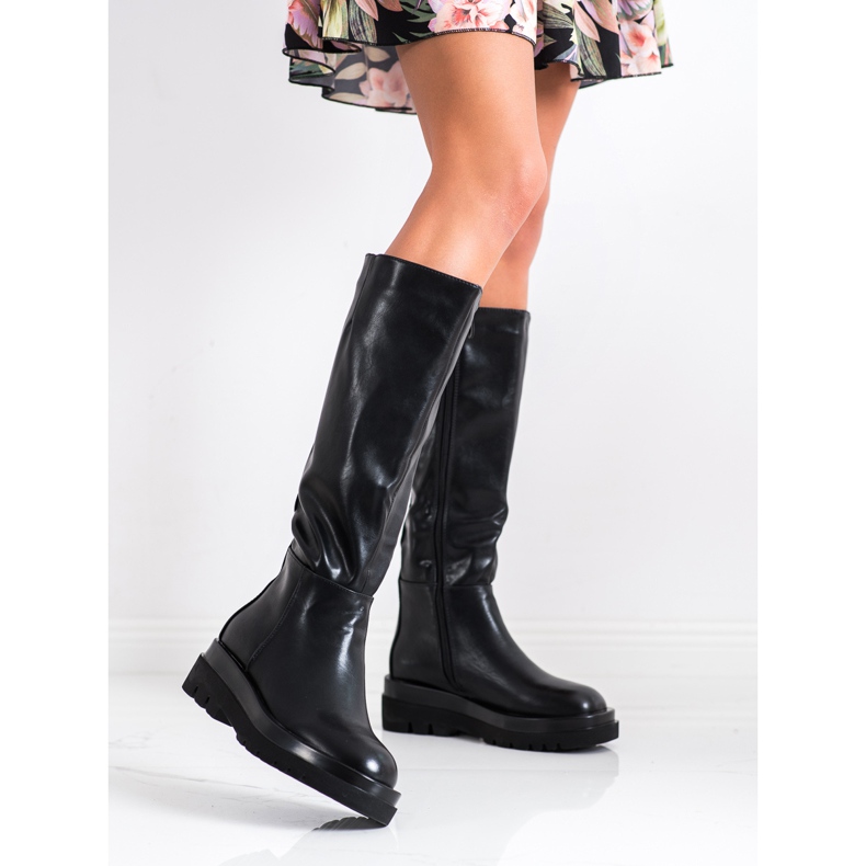 Seastar Fashionable Platform Boots black 1