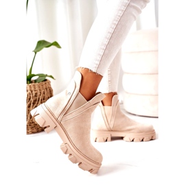 PS1 Warm Booties Jodhpur boots Beige Good Idea 6