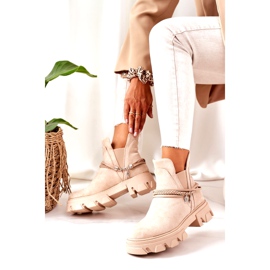 PS1 Warm Booties Jodhpur boots Beige Good Idea 2