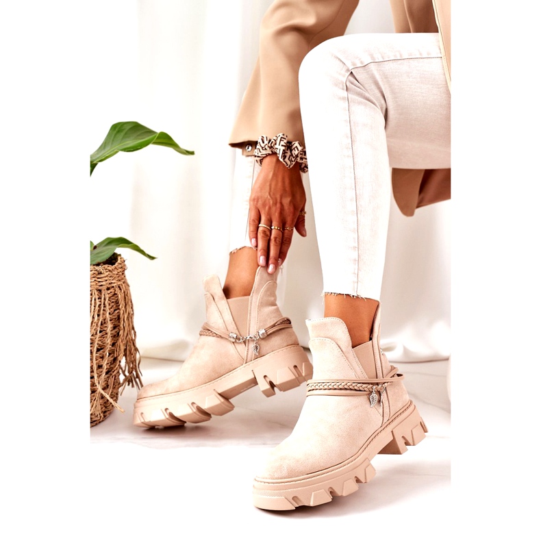 PS1 Warm Booties Jodhpur boots Beige Good Idea 2