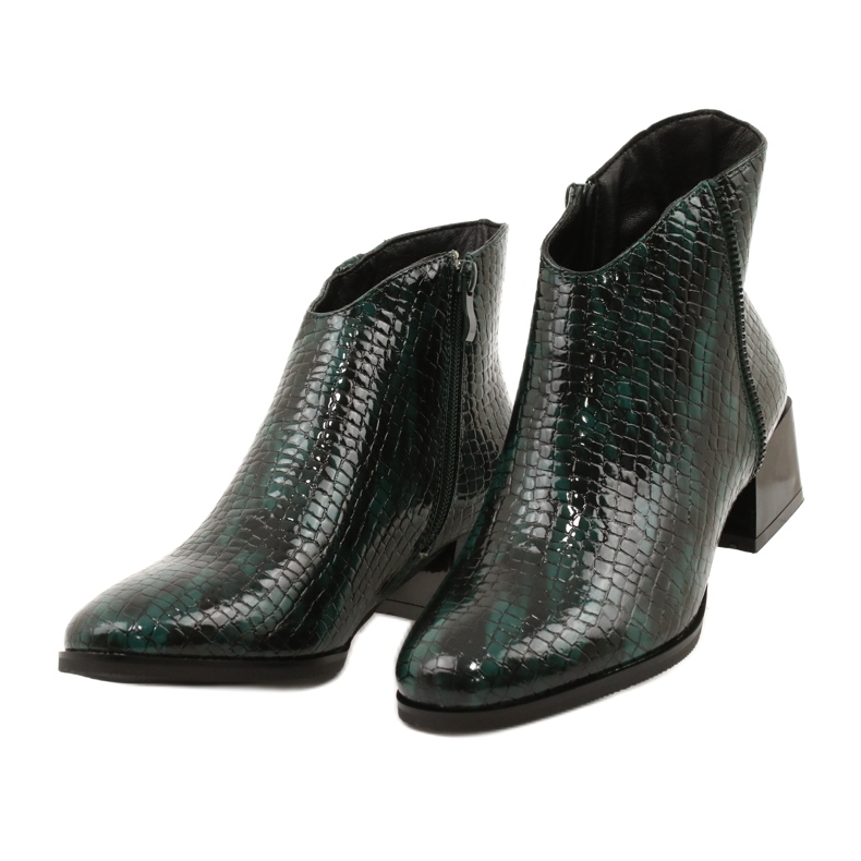 M.Daszyński Insulated boots Daszyński MR2130-8 Green black 2