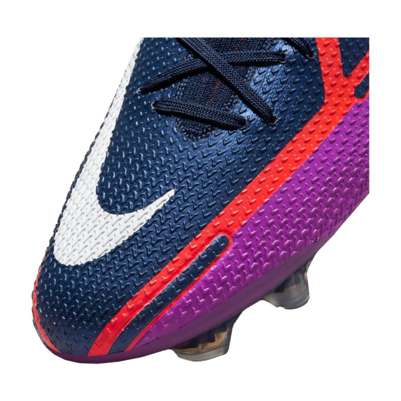 Nike Phantom GT2 Elite Fg M CZ9890-415 football shoes orange, purple, navy blue purple 2