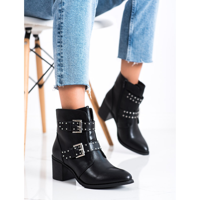 Sixth Sense Rock boots on high heels black 2