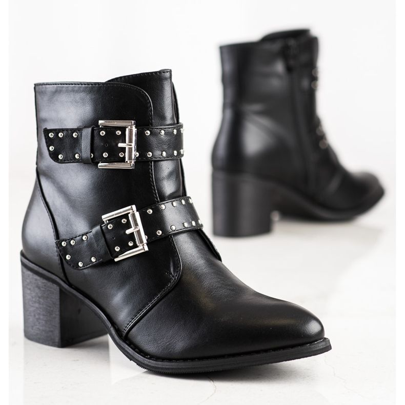 Sixth Sense Rock boots on high heels black 1