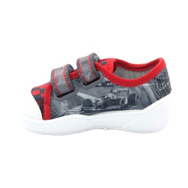 Befado children's shoes, sneakers, slippers 907p093 red grey 2