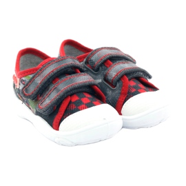 Befado children's shoes, sneakers, slippers 907p093 red grey 4