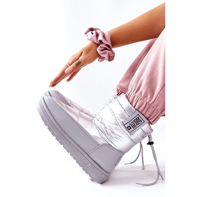 Women's snow boots Big Star II274118 Silver 1