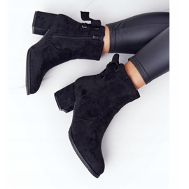 PJ1 Women's Black Warm Boots On A Heel Kayla 3