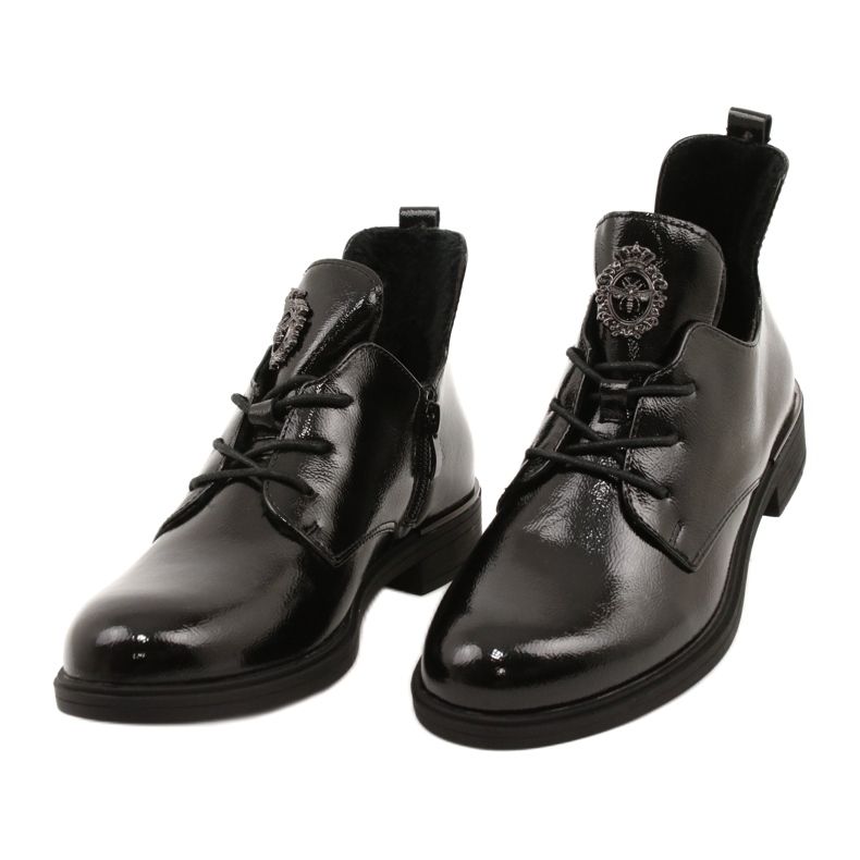 Patent boots Sergio Leone PB262 black 2