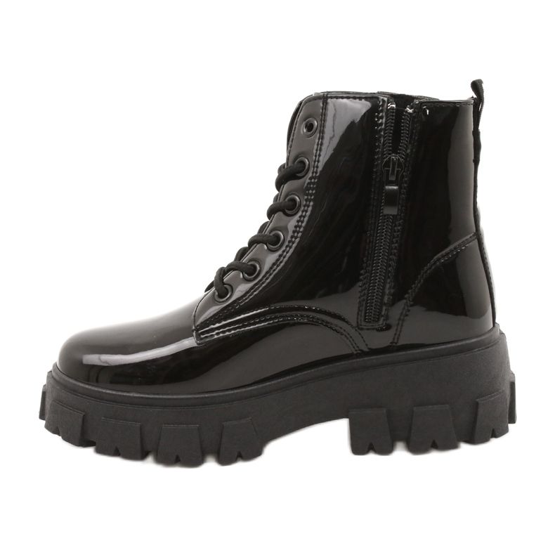 News Lacquered Workers Timberki 21BT26-4266 Black 2