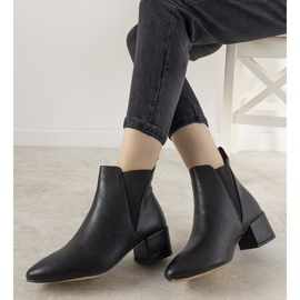 Women's black boots with an elastic band Solano 1