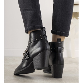 Black Jodhpur boots with a buckle and Rubio studs 1