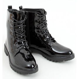Black lacquered boots S1AX8039-38 Black 1
