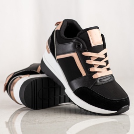 SHELOVET Wedge Sneakers black 1 SHELOVET Wedge Sneakers black 1